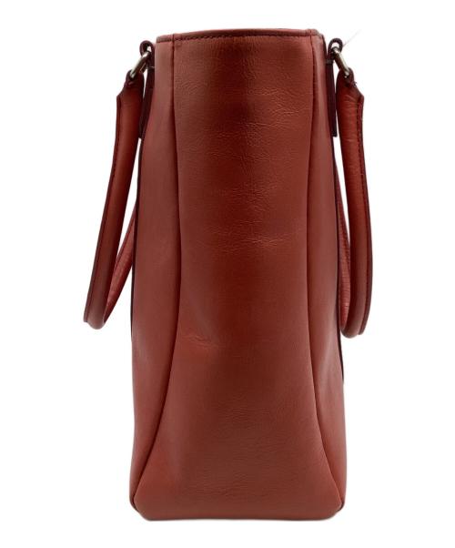 MARGARET HOWELL idea（マーガレット ハウエル アイディア）MARGARET HOWELL idea (マーガレット ハウエル アイディア) レザートートバッグ レッドの古着・服飾アイテム