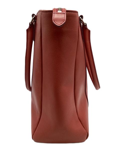 MARGARET HOWELL idea（マーガレット ハウエル アイディア）MARGARET HOWELL idea (マーガレット ハウエル アイディア) レザートートバッグ レッドの古着・服飾アイテム