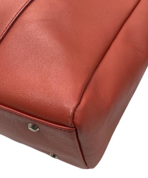 MARGARET HOWELL idea（マーガレット ハウエル アイディア）MARGARET HOWELL idea (マーガレット ハウエル アイディア) レザートートバッグ レッドの古着・服飾アイテム