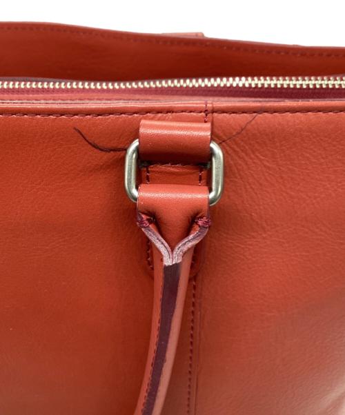 MARGARET HOWELL idea（マーガレット ハウエル アイディア）MARGARET HOWELL idea (マーガレット ハウエル アイディア) レザートートバッグ レッドの古着・服飾アイテム