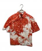 LOUIS VUITTONルイ ヴィトン）の古着「モノグラムプリントシャツ」｜オレンジ