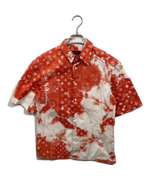 LOUIS VUITTON（ルイ ヴィトン）LOUIS VUITTON (ルイ ヴィトン) モノグラムプリントシャツ オレンジ サイズ:SIZE XSの古着・服飾アイテム