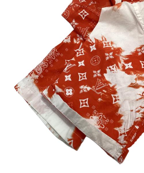 LOUIS VUITTON（ルイ ヴィトン）LOUIS VUITTON (ルイ ヴィトン) モノグラムプリントシャツ オレンジ サイズ:SIZE XSの古着・服飾アイテム