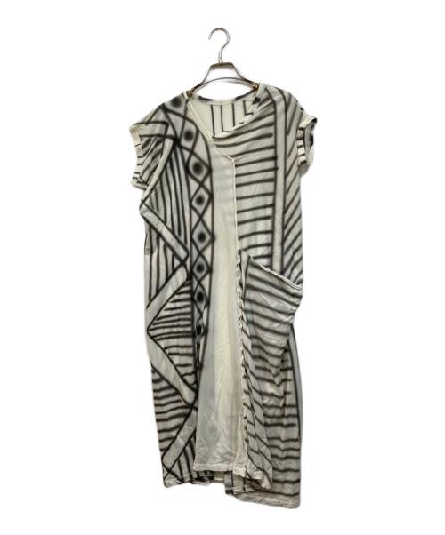 YOHJI YAMAMOTO（ヨウジヤマモト）YOHJI YAMAMOTO (ヨウジヤマモト) デザインワンピース ブラック サイズ:	SIZE Sの古着・服飾アイテム