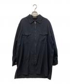 Y's for menワイズフォーメン）の古着「ジップロングシャツ」｜ブラック