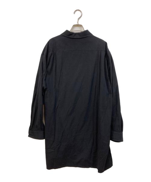 Y's for men（ワイズフォーメン）Y's for men (ワイズフォーメン) ジップロングシャツ ブラック サイズ:実寸をご確認くださいの古着・服飾アイテム