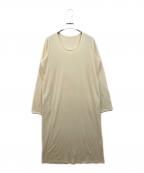 Y'sワイズ）の古着「ウール長袖ワンピース」｜アイボリー