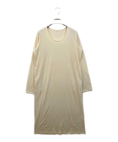 Y's（ワイズ）Y's (ワイズ) ウール長袖ワンピース アイボリー サイズ:不明（実寸をご確認ください）の古着・服飾アイテム