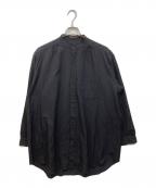 Y's for menワイズフォーメン）の古着「バンドカラーシャツ」｜ブラック