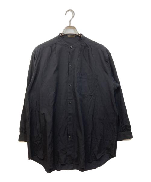 Y's for men（ワイズフォーメン）Y'S for men (ワイズフォーメン) バンドカラーシャツ ブラック サイズ:実寸をご確認くださいの古着・服飾アイテム
