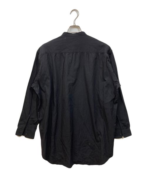 Y's for men（ワイズフォーメン）Y'S for men (ワイズフォーメン) バンドカラーシャツ ブラック サイズ:実寸をご確認くださいの古着・服飾アイテム