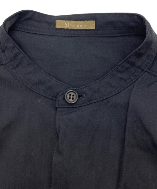 Y's for men（ワイズフォーメン）Y'S for men (ワイズフォーメン) バンドカラーシャツ ブラック サイズ:実寸をご確認くださいの古着・服飾アイテム