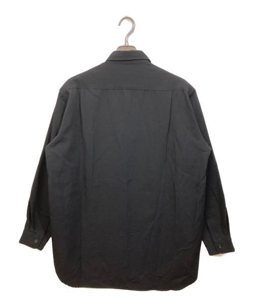 Y's for men（ワイズフォーメン）Y's for men (ワイズフォーメン) ウールキルティングシャツ ブラック サイズ:サイズ表記なしの古着・服飾アイテム