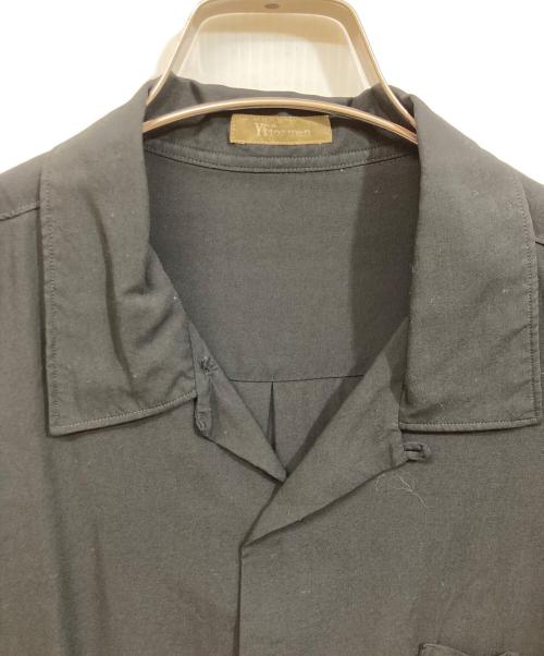Y's for men（ワイズフォーメン）Y'S for men (ワイズフォーメン) オープンカラーシャツ ブラック サイズ:実寸をご確認くださいの古着・服飾アイテム