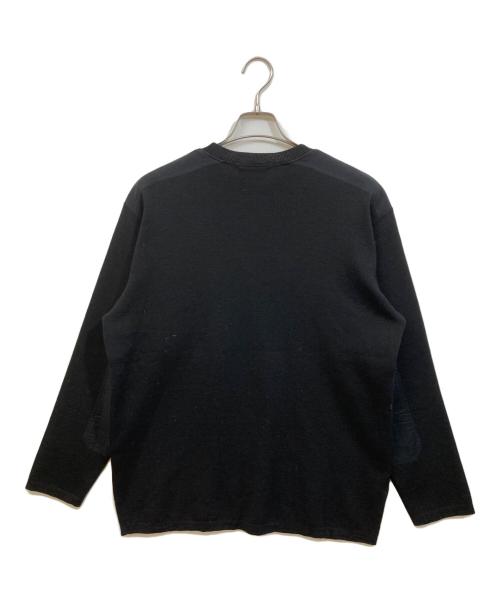 Y's for men（ワイズフォーメン）Y's for men (ワイズフォーメン) エルボーパッチミリタリーニット ブラック サイズ:サイズ表記なしの古着・服飾アイテム