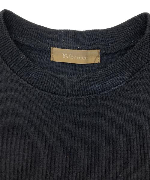 Y's for men（ワイズフォーメン）Y's for men (ワイズフォーメン) エルボーパッチミリタリーニット ブラック サイズ:サイズ表記なしの古着・服飾アイテム