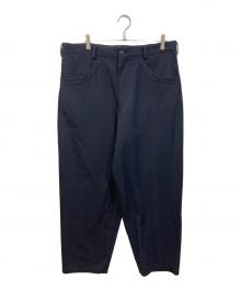 Y's for men（ワイズフォーメン）の古着「ウールギャバパンツ」｜ネイビー