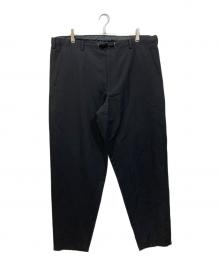 Y's for men（ワイズフォーメン）の古着「ワイドギャバパンツ」｜ブラック
