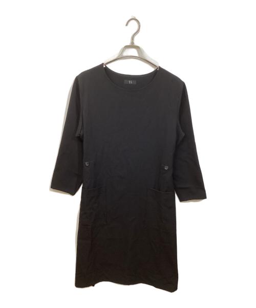 Y's（ワイズ）Y's (ワイズ) ウールギャバロングワンピース ブラック サイズ:サイズ表記なしの古着・服飾アイテム