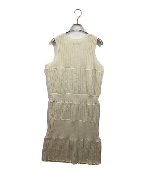 tricot COMME des GARCONS（トリココムデギャルソン）tricot COMME des GARCONS (トリココムデギャルソン) ノースリーブニットワンピース アイボリー サイズ:サイズ表記なしの古着・服飾アイテム