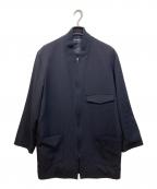 LQ...MENエルキューメン）の古着「ロングギャバブルゾン」｜ネイビー