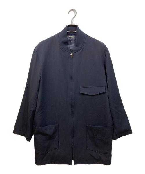 LQ...MEN（エルキューメン）LQ...MEN (エルキューメン) ロングギャバブルゾン ネイビー サイズ:SIZE Mの古着・服飾アイテム