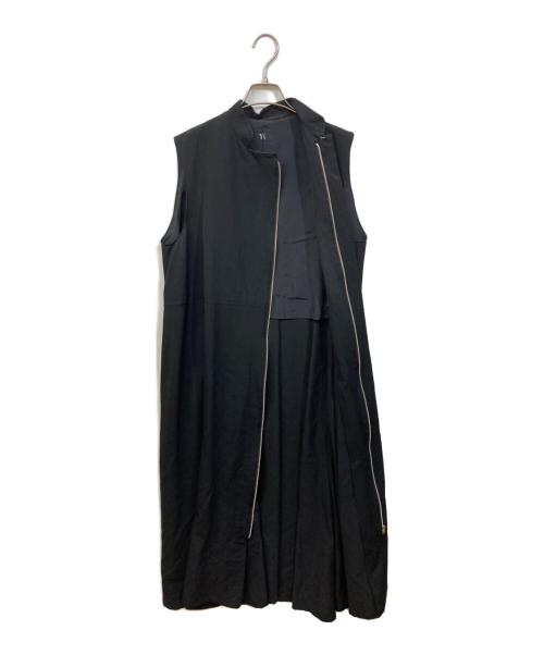 Y's（ワイズ）Y's (ワイズ) ノースリーブジップワンピース ブラック サイズ:サイズ表記なしの古着・服飾アイテム