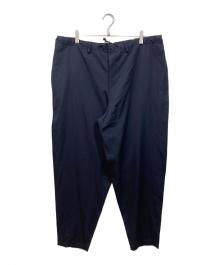Yohji Yamamoto pour homme（ヨウジヤマモト プールオム）の古着「ウールギャバドローコードパンツ」｜ネイビー