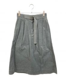 MHL（エムエイチエル）の古着「DRY COTTON NEEDLECORD SKIRT」｜グレー