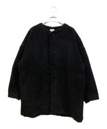 Honnete（オネット）の古着「Oversized No Collar JK」｜ブラック