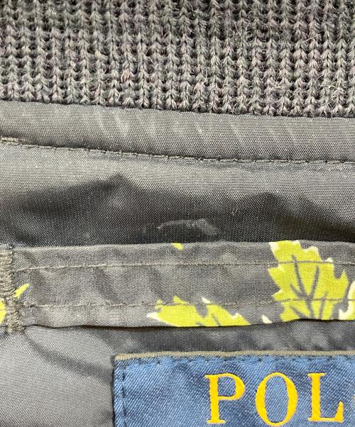 POLO RALPH LAUREN（ポロ・ラルフローレン）POLO RALPH LAUREN (ポロ・ラルフローレン) フラワーナイロンボンバージャケット ネイビー サイズ:Lの古着・服飾アイテム