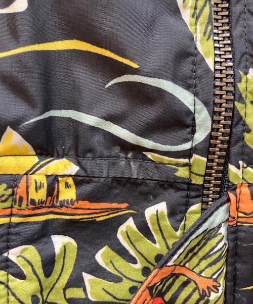 POLO RALPH LAUREN（ポロ・ラルフローレン）POLO RALPH LAUREN (ポロ・ラルフローレン) フラワーナイロンボンバージャケット ネイビー サイズ:Lの古着・服飾アイテム