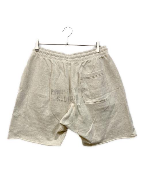 SAINT MICHAEL（セントマイケル）SAINT MICHAEL (セントマイケル) VLONE (ヴィーロン) SWEAT SHORTS アイボリー サイズ:Lの古着・服飾アイテム