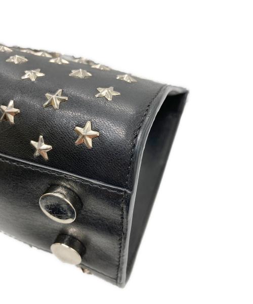 JIMMY CHOO（ジミーチュウ）JIMMY CHOO (ジミーチュウ) スタッズ2WAYショルダーバッグ ブラックの古着・服飾アイテム
