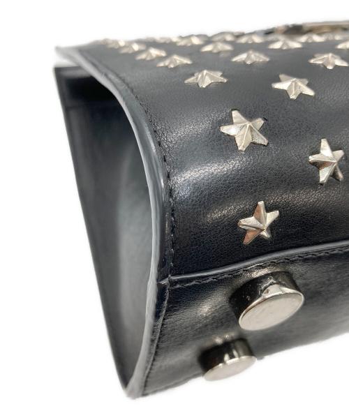 JIMMY CHOO（ジミーチュウ）JIMMY CHOO (ジミーチュウ) スタッズ2WAYショルダーバッグ ブラックの古着・服飾アイテム