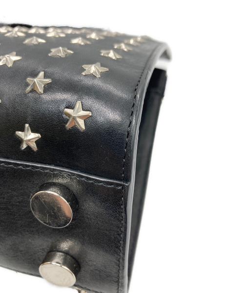 JIMMY CHOO（ジミーチュウ）JIMMY CHOO (ジミーチュウ) スタッズ2WAYショルダーバッグ ブラックの古着・服飾アイテム