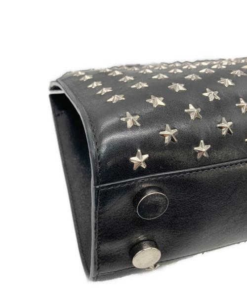 JIMMY CHOO（ジミーチュウ）JIMMY CHOO (ジミーチュウ) スタッズ2WAYショルダーバッグ ブラックの古着・服飾アイテム