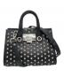 JIMMY CHOO（ジミーチュウ）の古着「スタッズ2WAYショルダーバッグ」｜ブラック