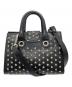 JIMMY CHOO (ジミーチュウ) スタッズ2WAYショルダーバッグ ブラック：24000円