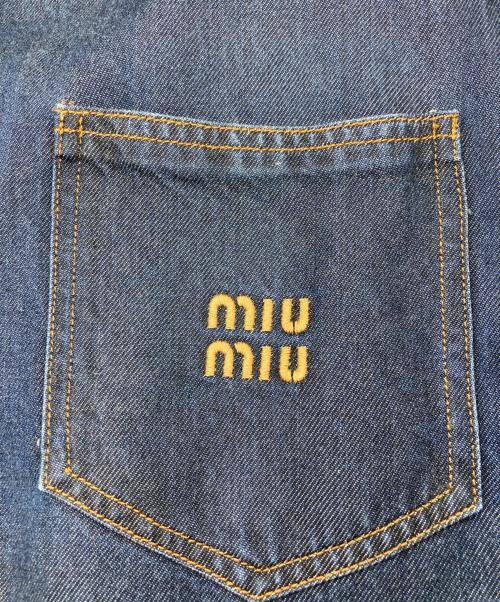 MIU MIU（ミュウミュウ）MIU MIU (ミュウミュウ) デニムショートシャツ インディゴ サイズ:36の古着・服飾アイテム