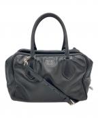 PRADAプラダ）の古着「インサイド2WAYショルダーバッグ」｜ブラック