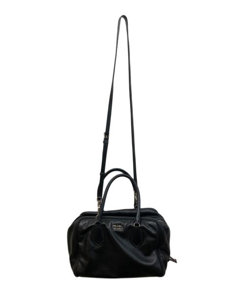 PRADA（プラダ）PRADA (プラダ) インサイド2WAYショルダーバッグ ブラックの古着・服飾アイテム