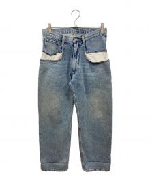 Maison Margiela（メゾンマルジェラ）の古着「コントラストポケット ストレートデニムパンツ」｜ブルー
