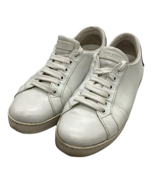 PRADA（プラダ）PRADA (プラダ) スニーカー ホワイト サイズ:	SIZE 36の古着・服飾アイテム
