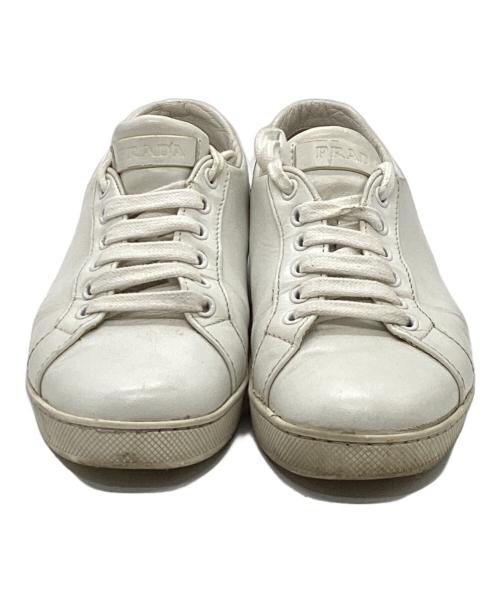PRADA（プラダ）PRADA (プラダ) スニーカー ホワイト サイズ:	SIZE 36の古着・服飾アイテム