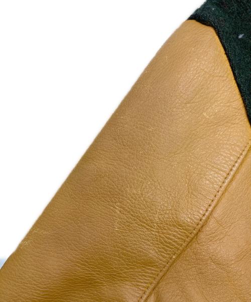 Golden Bear（ゴールデンベア）Golden Bear (ゴールデンベア) スタジャン グリーン×ブラウン サイズ:Lの古着・服飾アイテム