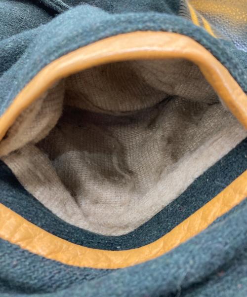 Golden Bear（ゴールデンベア）Golden Bear (ゴールデンベア) スタジャン グリーン×ブラウン サイズ:Lの古着・服飾アイテム