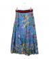 GUCCI (グッチ) フローラルシルクスカート ブルー サイズ:36：45000円