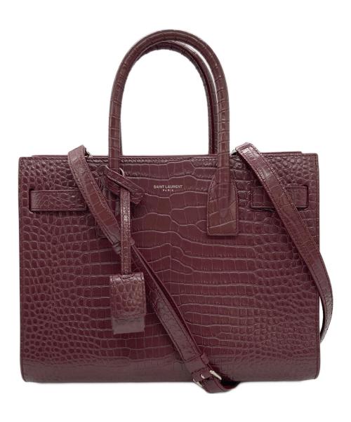 Saint Laurent Paris（サンローランパリ）Saint Laurent Paris (サンローランパリ) 2WAYバッグ/サックドジュール ベイビー ボルドーの古着・服飾アイテム