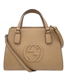 GUCCI（グッチ）の古着「ソーホー インターロッキングG バッグ」｜ベージュ